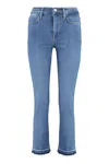 Frame Le High Straight Jeans In Blue