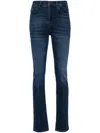 Frame High-waist Straigh Fit Jeans 18cm In Blue