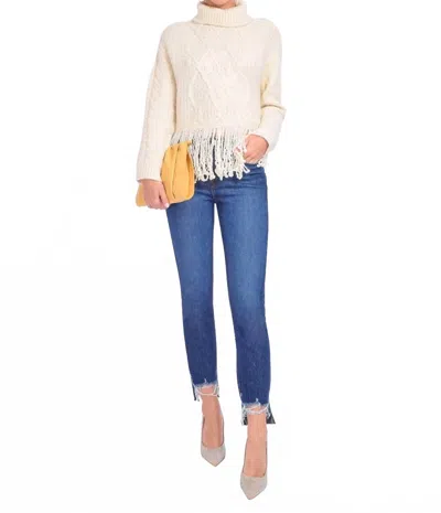 Frame Le High Straight Jeans In Hallam Chew In Blue