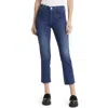 FRAME LE HIGH STRAIGHT JEANS IN TRAPUNTO
