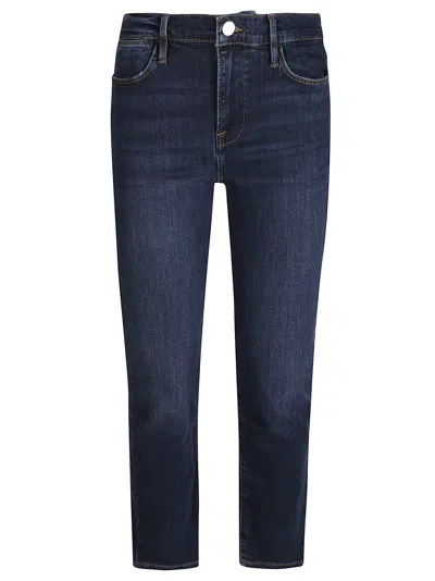 Frame Le High Straight Jeans In Mjty Majesty