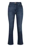 Frame Le High Straight Jeans In Navy