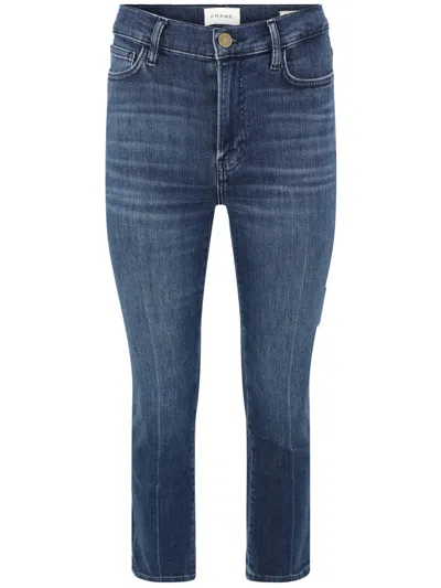 Frame Le High Straight-leg Jeans In Blue