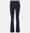 Frame Le High Straight Long Jeans In Blau