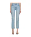 Frame Le High'n' Skinny Straight Jeans In Gray