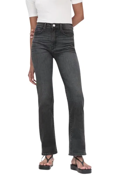 Frame The Arrow High Waist Straight Leg Jeans In Smokescreen