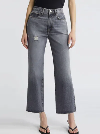 FRAME LE JANE ANKLE RAW FRAY JEANS IN ZURICH