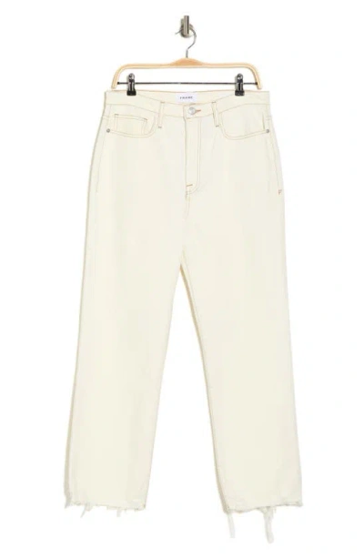 Frame Le Jane Ankle Straight Leg Jeans In Au Natural Clean Modern Chew