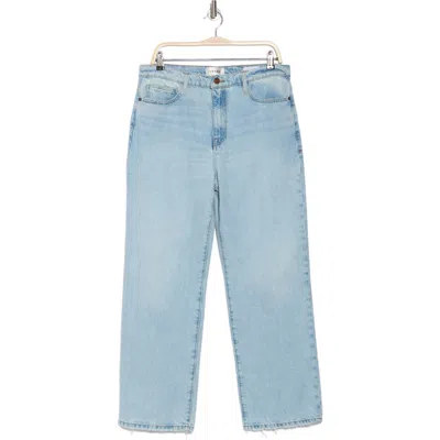 Frame Le Jane Ankle Wide Leg Jeans In Fizz Indigo