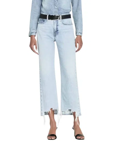 Frame Le Jane Crop Bite Hem Jeans In Indigo In Multi