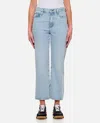 Frame Jane High-waist Cropped Jeans In Clear Blue