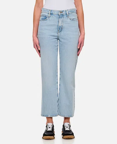 Frame Jane High-waist Cropped Jeans In Blue