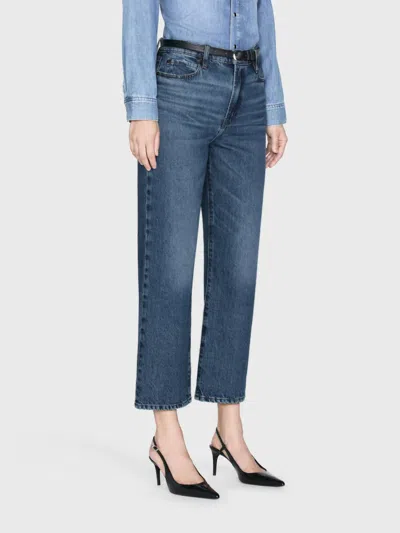Frame Le Jane Crop Denim Jeans In Caramia In Multi
