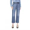 Frame Le Jane Crop Jean In Caramia In Multi