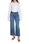 Frame Le Jane Crop Jean In Mariner Clean In Blue