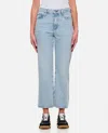 Frame Jane High-waist Cropped Jeans In Sky Blue