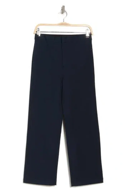 Frame Le Jane Crop Stretch Cotton Pants In Navy