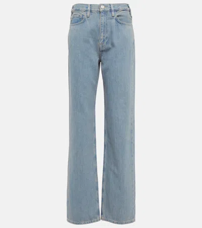 Frame The Ruler Dolly Straight Leg Jean In Blue