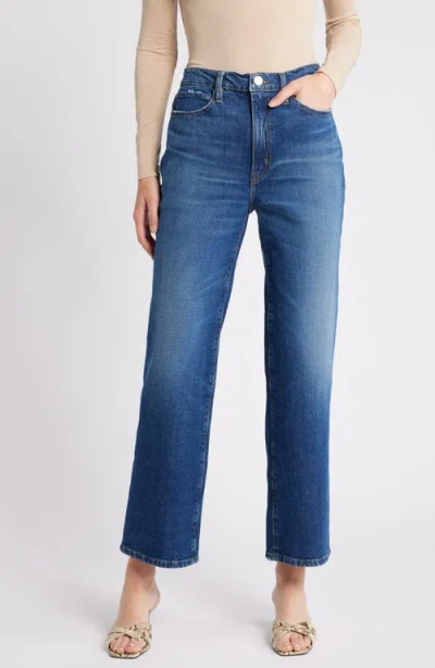 Frame Le Jane High Waist Ankle Straight Leg Jeans In Othello