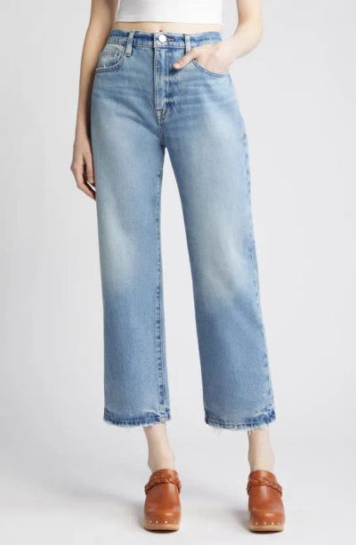 FRAME LE JANE HIGH WAIST ANKLE STRAIGHT LEG JEANS