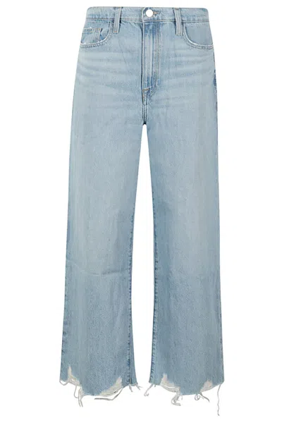 Frame Le Jane Wide Crop Jeans In Blue