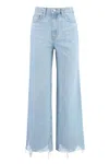 Frame Le Jane Wide Crop Jeans In Blue