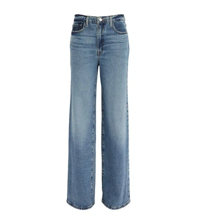 Frame Le Jane Wide-leg Jeans In Blue