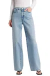 Frame The Drape High Rise Extra Wide Leg Jeans In Sweetheart In Multi