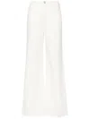 Frame Le Jane Wide-leg Trousers In White
