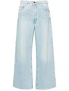 Frame Le Jane Crop In Blue