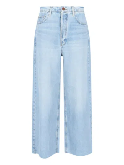 Frame Le Low Baggy Jeans In Fizz Indigo