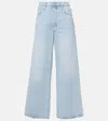 Frame Baggy Wide-leg Jeans In Blue