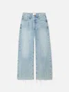 Frame Le Low Baggy Wide Leg Jeans In Blue