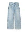 Frame Le Low Baggy Wide Leg Jeans In Blue