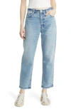 Frame Le Mec Straight Jeans In Rhode Grind