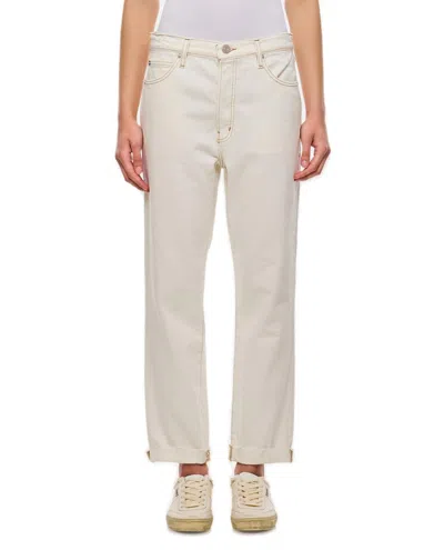 Frame Le Mec Cropped Jeans In White