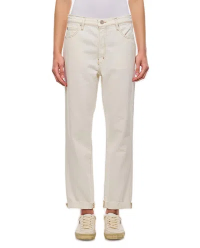 Frame Le Mec Raw After Denim Pants In White