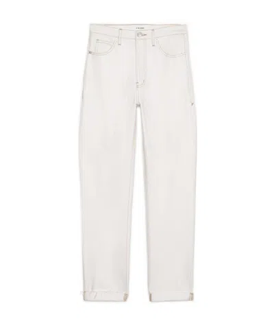 Frame Le Mec Cropped Jeans In White