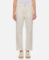 Frame Le Mec Raw After Denim Pants In White
