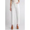 Frame The Pencil Crop High Waist Ankle Slim Straight Leg Jeans In Au Natural Clean