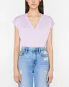 Frame Le Mid Rise T-shirt In Pink
