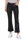 Frame Le Crop Mini Bootcut Suede Pants In Black