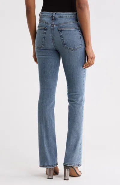Frame Le Mini Boot High Waist Bootcut Jeans In Blue