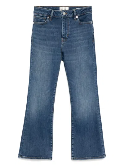 Frame Le Mini Boot Jeans In Blue