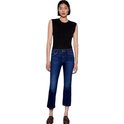 Frame Le Mini Boot Jeans In Terre In Blue
