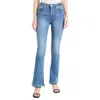 Frame Le Mini Boot Jeans In Wavey In Blue