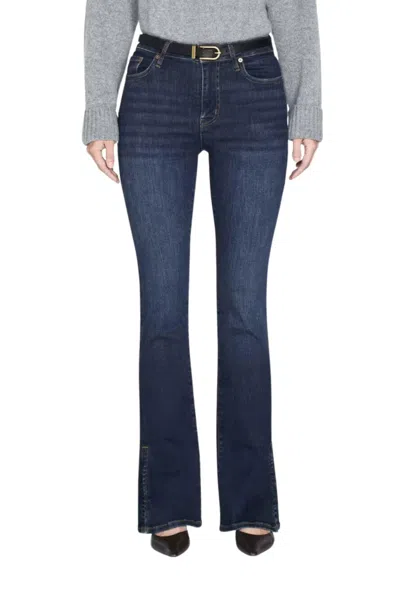 Frame Le Mini Boot Outseam Slit Jean In Moonflow In Multi