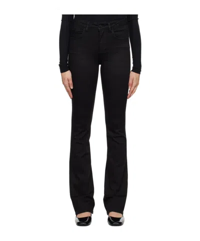 Frame Le Mini Boot Slim-fit Jeans In Black