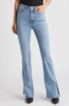 Frame Le Mini Boot Split Hem Bootcut Jeans In Babitz