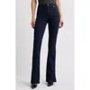 Frame Le Mini Boot Split Hem Bootcut Jeans In Blue
